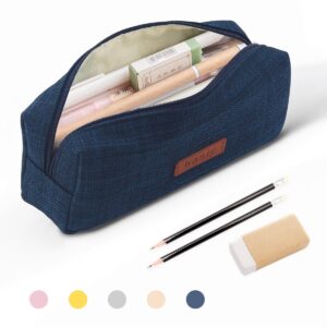 QiShi Big Capacity Pencil Case Stationery Pouch,Multi-Colored Pen Pouch,Cosmetic Pouch Bag, Pen Bag with Zipper Bag for Boy Girl (Pink) - Image 9