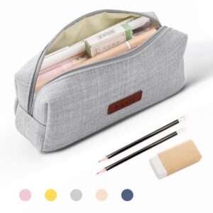 QiShi Big Capacity Pencil Case Stationery Pouch,Multi-Colored Pen Pouch,Cosmetic Pouch Bag, Pen Bag with Zipper Bag for Boy Girl (Pink) - Image 25