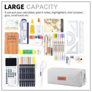 QiShi Big Capacity Pencil Case Stationery Pouch,Multi-Colored Pen Pouch,Cosmetic Pouch Bag, Pen Bag with Zipper Bag for Boy Girl (Pink) - Image 29