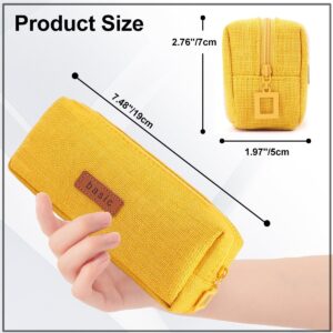 QiShi Big Capacity Pencil Case Stationery Pouch,Multi-Colored Pen Pouch,Cosmetic Pouch Bag, Pen Bag with Zipper Bag for Boy Girl (Pink) - Image 35