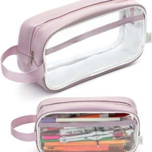 Mr. Pen Clear Pencil Pouch, Pink - Image 1