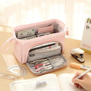 Ameitech Pencil Case,Large Capacity Pencil Pouch Handheld Pen Bag for School Teen Girl Boy,Blue - Image 18