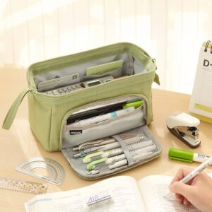 Ameitech Pencil Case,Large Capacity Pencil Pouch Handheld Pen Bag for School Teen Girl Boy,Blue - Image 22