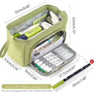 Ameitech Pencil Case,Large Capacity Pencil Pouch Handheld Pen Bag for School Teen Girl Boy,Blue - Image 26