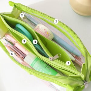 GFHFHITJ Plastic Pencil Box Large Capacity Pencil Boxes Clear Boxes with Snap-Tight Lid Stackable Design And Stylish Office Supplies Storage Organizer Box - Image 22