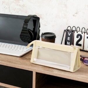 GFHFHITJ Plastic Pencil Box Large Capacity Pencil Boxes Clear Boxes with Snap-Tight Lid Stackable Design And Stylish Office Supplies Storage Organizer Box - Image 41