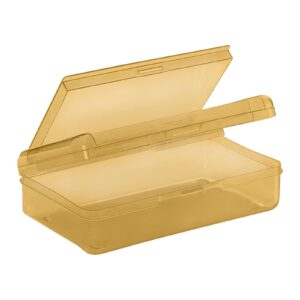 GFHFHITJ Plastic Pencil Box Large Capacity Pencil Boxes Clear Boxes with Snap-Tight Lid Stackable Design And Stylish Office Supplies Storage Organizer Box - Image 46