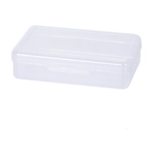 GFHFHITJ Plastic Pencil Box Large Capacity Pencil Boxes Clear Boxes with Snap-Tight Lid Stackable Design And Stylish Office Supplies Storage Organizer Box - Image 54