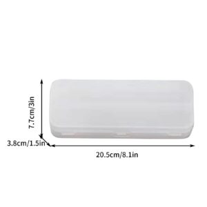 GFHFHITJ Plastic Pencil Box Large Capacity Pencil Boxes Clear Boxes with Snap-Tight Lid Stackable Design And Stylish Office Supplies Storage Organizer Box - Image 64