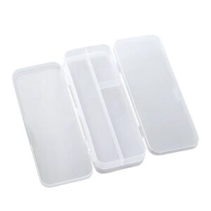 GFHFHITJ Plastic Pencil Box Large Capacity Pencil Boxes Clear Boxes with Snap-Tight Lid Stackable Design And Stylish Office Supplies Storage Organizer Box - Image 68