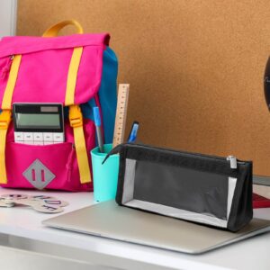 GFHFHITJ Plastic Pencil Box Large Capacity Pencil Boxes Clear Boxes with Snap-Tight Lid Stackable Design And Stylish Office Supplies Storage Organizer Box - Image 74