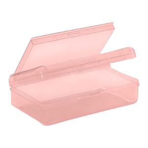 GFHFHITJ Plastic Pencil Box Large Capacity Pencil Boxes Clear Boxes with Snap-Tight Lid Stackable Design And Stylish Office Supplies Storage Organizer Box - Image 89