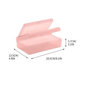 GFHFHITJ Plastic Pencil Box Large Capacity Pencil Boxes Clear Boxes with Snap-Tight Lid Stackable Design And Stylish Office Supplies Storage Organizer Box - Image 90