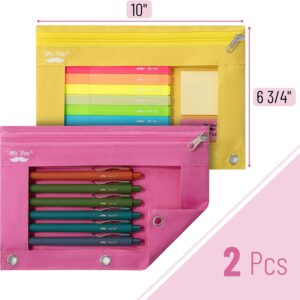 Mr. Pen- Pencil Pouch, 2 Pack, Pencil Pouches, Pencil Pouch for 3 Ring Binder Pencil Pouch, Pencil Cases, Flat Pencil Case for Binder Pouch - Image 19