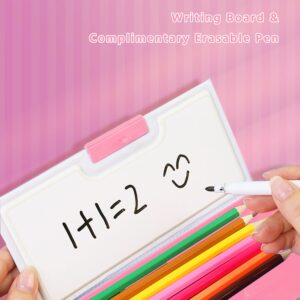 Ristpal Pop up Multi Function Pencil Case l(6-12), Cute Cartoon Pencil Box with Sharpener, Schedule, Whiteboard(Purple) - Image 24
