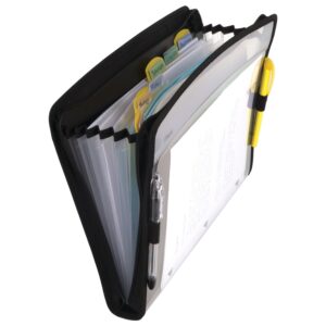 Five Star 7-Pocket Expanding File with Reminder Tabs, 8 1/2" x 11", Black - Image 5
