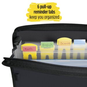 Five Star 7-Pocket Expanding File with Reminder Tabs, 8 1/2" x 11", Black - Image 6