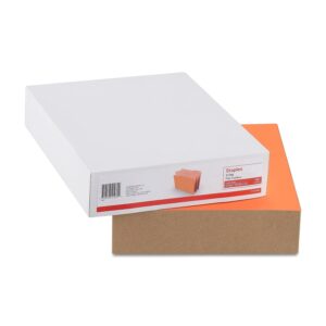 Staples Top-Tab File Folders 3-Tab Letter Size Orange 100/Box (433680) TR433680 - Image 4