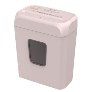 Bonsaii Confidential Shredder, Ideal for home offices, this high-security device shreds up to 6 sheets at once, handling documents, mail, staples, and credit cards, 3.4-gallon bin, White - Image 7