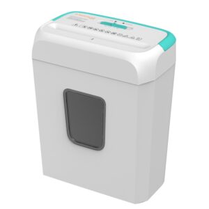 Bonsaii Confidential Shredder, Ideal for home offices, this high-security device shreds up to 6 sheets at once, handling documents, mail, staples, and credit cards, 3.4-gallon bin, White - Image 14