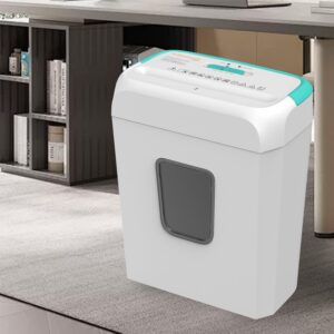 Bonsaii Confidential Shredder, Ideal for home offices, this high-security device shreds up to 6 sheets at once, handling documents, mail, staples, and credit cards, 3.4-gallon bin, White - Image 20