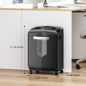 Bonsaii Paper Shredder 18-Sheet Cross Cut Office Shredder 60 Mins Heavy Duty Shredder for Home Office Use - Image 20