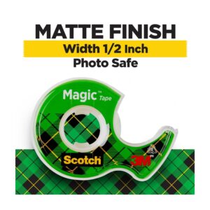 Scotch Magic Tape Dispenser, Clear, ¾ in. x 325 in., 3 Dispenser - Image 2