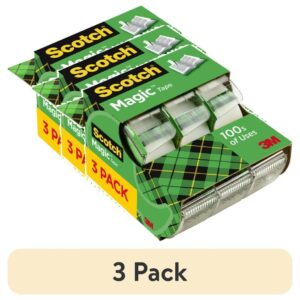 Scotch Magic Tape Dispenser, Clear, ¾ in. x 325 in., 3 Dispenser - Image 12