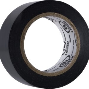 Hyper Tough Electrical Tape, 40ft by 3/4 inches, 1.8lbs, Black, 10 Pack, New - Image 4