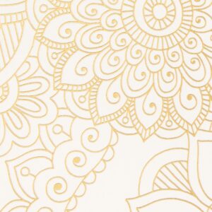 Hallmark Blank Notes (Gold Floral Mandala), Pack of 12 - Image 5