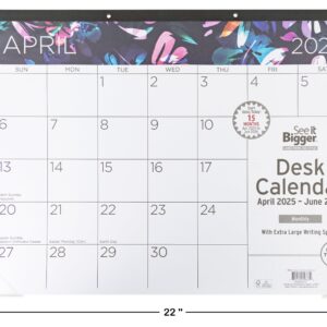 See it Bigger Monthly Desk Pad Calendar Large (22″ x 17″) Blue, 15 month, Apr 2025-Jun 2026 - Image 4