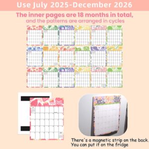 DIYMAG Magnetic Calendar for Refrigerator, 18-Month Refrigerator Calendar, 11.5 x 14.5in Wall Calendar(Jul 2025 – Dec 2026) - Image 4