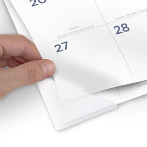 Mead Core Monthly Desk Pad Calendar Large ( 21.75" x 17") Blue 15 Month April 2025 - June 2026 - Image 4