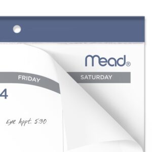 Mead Core Monthly Desk Pad Calendar Large ( 21.75" x 17") Blue 15 Month April 2025 - June 2026 - Image 6