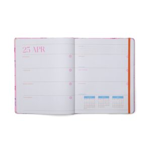 Think Ink Monthly Weekly Large (8" x 10") Pink Bows 15 Month Apr 2025 - Jun 2026 Hard Cover Planner - Image 4
