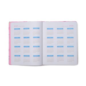 Think Ink Monthly Weekly Large (8" x 10") Pink Bows 15 Month Apr 2025 - Jun 2026 Hard Cover Planner - Image 9