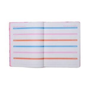 Think Ink Monthly Weekly Large (8" x 10") Pink Bows 15 Month Apr 2025 - Jun 2026 Hard Cover Planner - Image 10