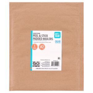 Pen+Gear Self-Seal Honeycomb Padded Mailer, 2 (8.5 in. x 11 in.), Brown, 5-Count - Image 13