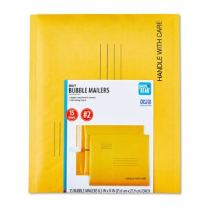 Pen+Gear Self-Sealing 2 Kraft Bubble Mailers, 8.5" x 11", 15 Pack - Image 8