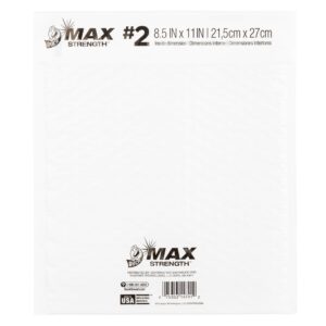 Duck Max Strength Self-Sealing Poly Bubble Mailer 2, 8.5" x 11", Solid White - Image 7