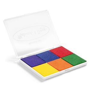 Melissa & Doug Rainbow Stamp Pad - 6 Washable Inks - Image 5