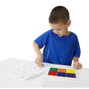 Melissa & Doug Rainbow Stamp Pad - 6 Washable Inks - Image 6