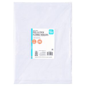 Pen+Gear Self-Seal Poly Flexible Mailers, 6 (14.25 in. x 19 in.), White, 5-Count - Image 12