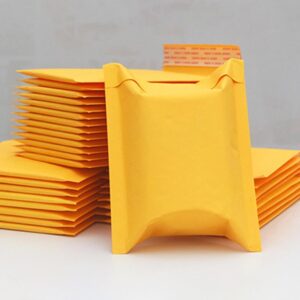 HFLWYWD 1/10pcs Yellow Kraft Bubble Mailers Padded Envelopes Bags Shipping Self Seal - Image 4