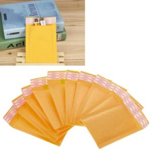 HFLWYWD 1/10pcs Yellow Kraft Bubble Mailers Padded Envelopes Bags Shipping Self Seal - Image 5