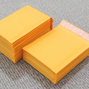 HFLWYWD 1/10pcs Yellow Kraft Bubble Mailers Padded Envelopes Bags Shipping Self Seal - Image 8