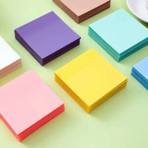 Sticky Notes Transparent Clear Translucent Sticky Tabs 3"x3" Waterproof Book Annotation Supplies for Home Office 560 Pcs - Image 4