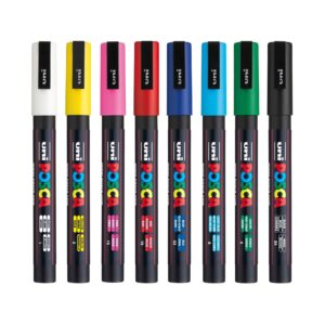 POSCA PC-3M Water-Based Paint Markers, Fine Tip (0.9-1.3mm), Assorted Colors, 8 Count - Image 9