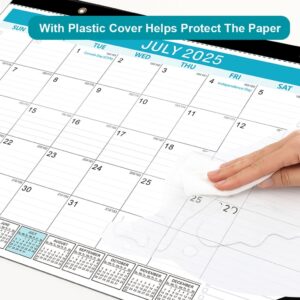 VINAUO Desk Calendar 2025-2026, 17" x 12" Big Wall Calendar 2025-2026 Covers Jan 2025 to Jun 2026 ,Desktop Monthly Calendar for Home School & Office - Image 3