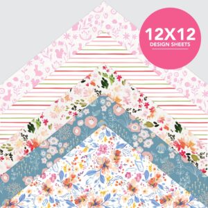 Roobee by Mara Mi Garden Flower Multicolor Scrapbook Paper Pad, 50 Sheets, 25 Designs - Image 7